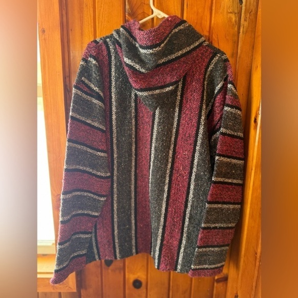 Baja Woman’s poncho hoodie multicolor size XL - Picture 2 of 3